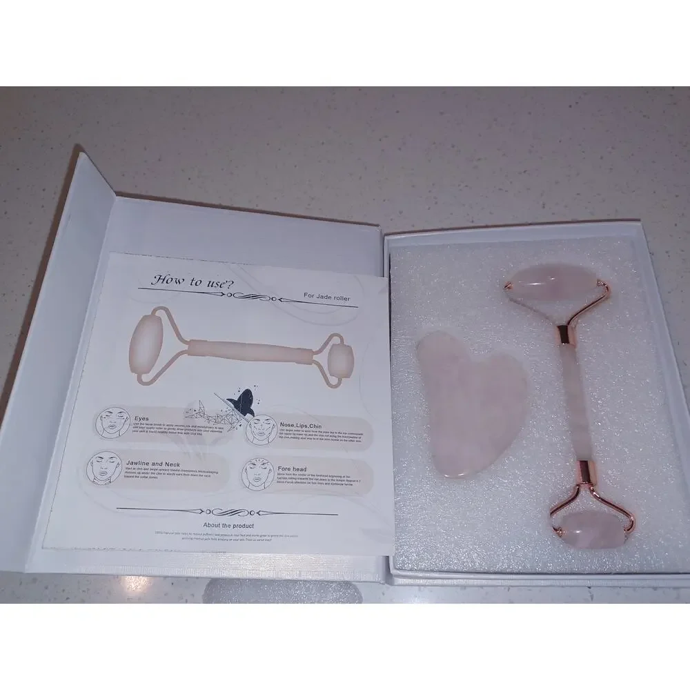 NEW Jade Rolle Face Roller, Facial Beauty Roller Skin Care Tools
